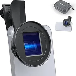 NEEWER 1.55X Blue Flare Anamorphic Phone Camera Lens with 17mm Threaded Clip, 4 Elements 4 Groups 2.4:1 Wide Screen Cinematic Mobile Photography Effect Compatible with iPhone Android Samsung, LS-75-picture-10