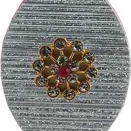 vidhya kangan Handmade Fancy Stone stud Work Saree pin Brooch for Women Jewellery Latest Stylish Crystal Unisex Floral Shape Brooch for Women/Girls (sku-bro2770)-picture-58