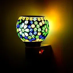Kapoor Dani & Oil Burners Electrical Camphor Diffuser. Glass Kapoor Dhani & Essential Oil Diffuser with On Off Switch to Toggle Between Burner & Lamp (MadhavAD39)-picture-23
