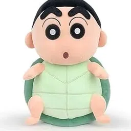 CuddleNest Cute Anime Character Plush Toy | Shin chan Inspired Soft Doll with Green Shell Design | 25cm Stuffed Plushie Gift for Kids & Girls-picture-20