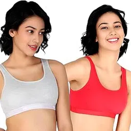 saurvika Tofty Sports Bra for Girls & Women (Pack of 02, Cup Size A & B)-picture-20