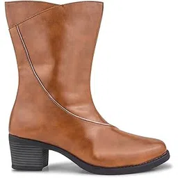 clog london Women's Long Boots With Sturdy Heel And Stylish Design-picture-12