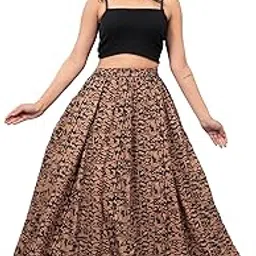 clothy n wave Women's Rayon Printed Flared Skirt (Skirt87)-picture-18