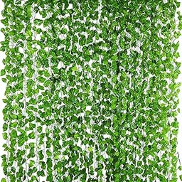 SAI Balaji Wall Hanging Artificial Creeper Plant Strings with Leaves_Set of 6_Green Color_for Interior Decoration_Art_Craft SBJ2-picture-15
