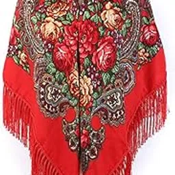 gudessly Traditional Ukrainian Scarf and Wrap Tassel Shawl Fringes Neck Head Shawl-picture-12