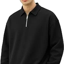 maniac ||Mens|| Plain|| Polo Neck ||Full Sleeve||Cotton ||Fleece Sweatshirt-picture-32