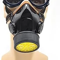 TORIOX Half Facepiece Reusable Safety Respirator with Goggles, Spray Mask, Anti-Dust Mask, Gas Face Mask, Cartridge Respirator Filter Mask For Unisex-picture-45