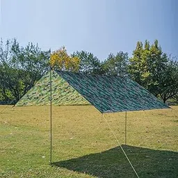 Outdoor Waterproof Tarp with Poles 16×12×4 - Heavy Duty Tarp for Sun Canopy and Shelter-picture-32