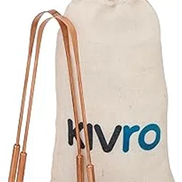 KIVRO Copper Tongue Cleaner for Men And Women | for Managing Oral Health | Reduces Bad Breath & Supports Digestive Health | Comfortable & Flexible Handle | Easy & Safe to Use (Pack of 2)-picture-33