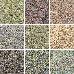 Kwizy Kundan Stone Rhinestone Beads for Craft Jewellery Embroidery Embellishments DIY Toran Decoration Making Purpose Combo Pack | 900 Pieces | 9 Different Color | Round Shape-picture-46