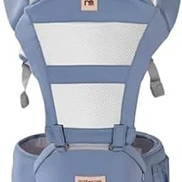 Mothercare 5-in-1 Baby Hip Seat Carrier with Detachable Hip Seat and Adjustable Straps and Waist Belts, Blue, 4-36M-image-49