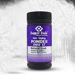 Dapper Dude Hair Styling Powder for Men | Strong Hold, Instant Volume & Matte Finish | Non-Sticky, Lightweight & Long-Lasting | Hair Texture & Volume Powder for All Hair Types – 20g-image-0