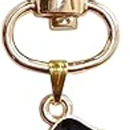 shilpmart Halloween Pumpkin Keychain, Jack O'Lantern Charm with Witch Hat, Gold Metal Swivel Clasp 4 cm-picture-47