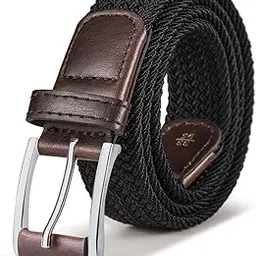 bulliant Stretch Belt Men,Bulliant Mens Woven Stretch Braided Belt 1 3/8-picture-44