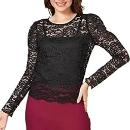 people by pantaloons Women's Textured Slim Fit Top-picture-51