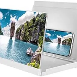 Mobile Phone Brackets F18 12 inch Rotatable Folding Universal Mobile Phone Screen Amplifier HD Video Amplifier with Block Light Card, Book Shape Version(Black) Smartphone Holders-picture-24