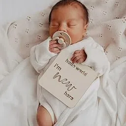 Milestone Cards Set of 15 - Wood Discs - Wooden Cards First Year, Baby Milestone Discs, Baby Photoshoot Accessories-picture-51