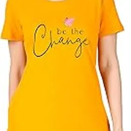 aa r hosiery Cotton Printed Half Sleeves Round Neck Regular Fit T-Shirts/Top/Long T-Shirt for Women's & Girls-picture-30