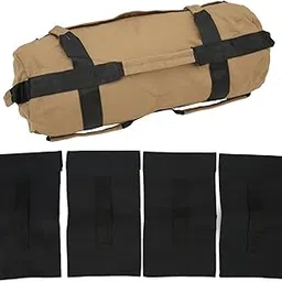 Training Sandbag, Oxford Fabric Fitness Sandbag Adjustable for Travel (Khaki)-picture-20