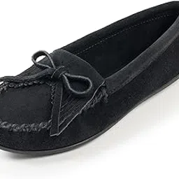 minnetonka Women's Kilty Suede Moccasin-picture-12