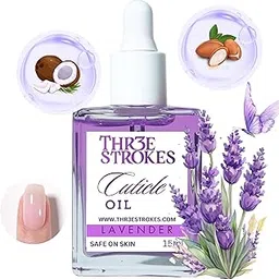 THR3E STROKES Naturale Revitalizing Cuticle Oil - Hydrating Oil For Repaired Cuticles Overnight - Remedy For Damaged Skin And Thin Nails - Paraben/Cruelty-Free Formula 15ML (LAVENDER)-image-94