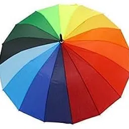 devani impex Rainbow Umbrella for Rain & Sun Large Colorful Windproof Umbrella with UV Protection – Stylish, Strong & Unisex-picture-29
