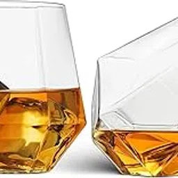 PrimeWorld Aqua Old Fashioned Glass 300 ml Glasses Set of 6 Pcs Modern Ideal Glasses for Rocks, Scotch, Bourbon, Liqueur, Cocktail and Cognac-picture-35