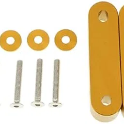 CALANDIS Universal Fit Practical Aluminum Alloy Hood Spacer Risers Set Kit Golden | Hoods | Exterior | Car & Truck Parts-image-63