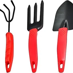 Oblivion Gardening Tools Set Home & Kitchen Hand Trowel,Cultivator, Weeding Fork for Plant Tools | Farming Tools | Khurpi | Gardening Equipment kit | (Set of 3) image 1