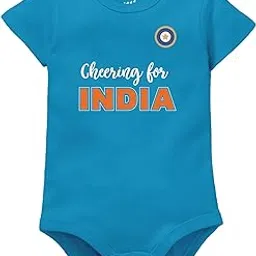 zeezeezoo Cheering For Team India Cricket Baby Romper Bodysuit 100% Cotton-picture-33