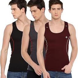 dollar bigboss Men's Solid Regular Fit Gym Vest-picture-0