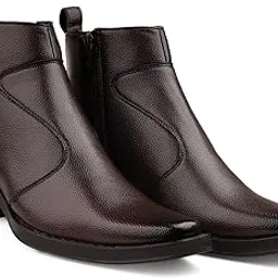 bxxy Men's 2 Inch Block Heel Height Increasing Faux Leather Material, Casual Formal Slipon Ankle Boot And Outdoor Wear Boot-picture-28