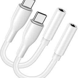 USB C to 3.5mm Headphone Adapter for Samsung Galaxy S25 Ultra S24 S23 FE Ultra Plus S22 S21 A55 A35 A54 A34,Google Pixel 8 7 Pro 8a 7a,iPhone 16 15 Pro, Type C Audio AUX Mic Jack Adapter Dongle Cable image 1