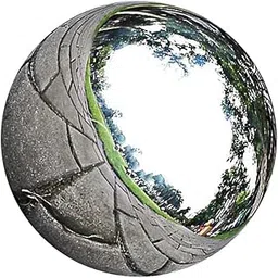 ATORSE Stainless Steel Mirror Polished Sphere Hollow Round Ball Garden Decor 15cm-image-8