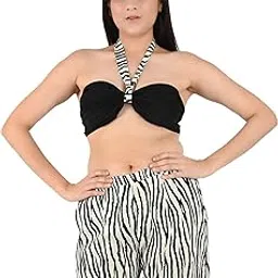 blissence Women’s Floral Halter Crop Top A Stylish and Comfortable Summer Essential, Featuring a Vibrant Floral Print, Perfect for Casual Outings and Trendy Looks-picture-18