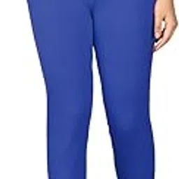 Women's Solid Premium Cotton Lycra Kurtipant with Side Pocket | Elastic Waist Full Length Women Kurtipant | Free Size-image-52