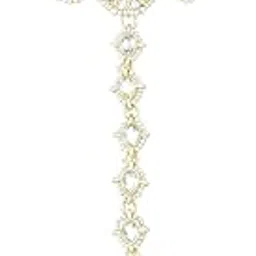 peora Gold Plated White Kundan Studded Ethnic Bridal Haath Panja Dulhan Haathphool Jewellery Stylish Fancy Gift for Women Girls-picture-32