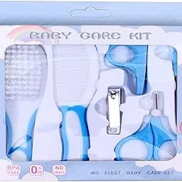 Baby 4 In1 Baby Manicure Pedicure Grooming Essential Nailkit Set with Protective Case Baby Nail Clippers Scissor Nail Filer & Nasal Ear Tweezers for Newborn Infant Toddler (Design 11)-image-9