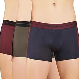 force nxt Men's Tencel Micro Modal Elastene Stretch Solid Trunk | Elastine Stretch Men Trunk Innerwear | Best Underwear for Men | Durable Men's Pack of 3| Actual Color May Vary-picture-7