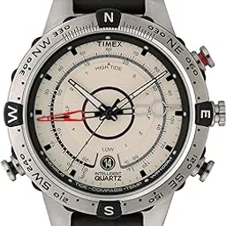 Expedition North Analog Watch for Man with White Round Dial & Brown Leather Strap Band Water Resistant Men's Wrist Watches - T2N721UJ-image-21