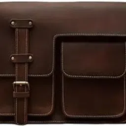 Men's Vintage Leather Tablet Messenger Bag | Handmade Rustic Retro Leather Shoulder Satchel with Multi-Pocket & Padded Straps Bag For Work, Travel, College & Everyday (12.2×9.4×3.9 Inch, Brown)-picture-41