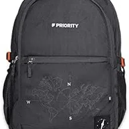 priority 20 Inch PU College Backpack For Boys & Girls | Office Backpack For Men & Women | Casual Backpack For Unisex (Large | Black)-picture-26