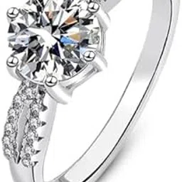 925 Sterling Silver Zircon Adjustable Finger Ring for Women and Girls I Gifts for women, Girls, girlfriend I With Certificate of Authenticity, 1 Year Warranty*-image-11