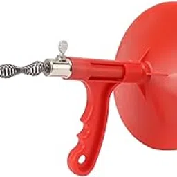 Haofy Flexible Sink Snake, Plumbing Snake Carbon Steel Non Slip Easy to Use for Bathroom (Red)-picture-26