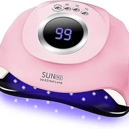 X spring UV LED Nail Lamp, 180W Quick-drying Curing Lamp Nail Dryer, Professional Nail Dryer Gel Polish Light with 4 Timer Setting LCD Display for Gel Nails DIY in Home and Salon-picture-37