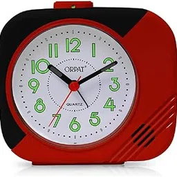 Ajanta Orpat Time Piece Beep Alarm Clock (Small_130X120X60 mm)(Red)-image-6