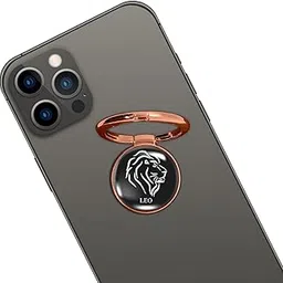 swap-n-snap Rose Gold 360 Holo-Ring Mobile Phone Grip Holder with Hologram Zodiac Logo - Leo Design-picture-26