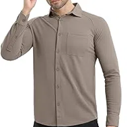 harfun Solid Charcoal Grey Workday Shirt-picture-43