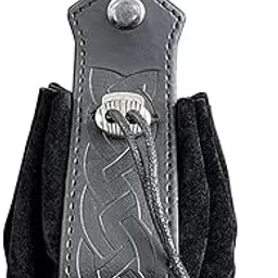 Coin Pouch Purse Drawstring Belt Pouch Steampunk Waterproof for Gift Present Black-image-17