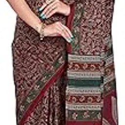 rani saahiba Women's Pure MulMul Cotton Printed Saree With Blouse Piece-picture-51